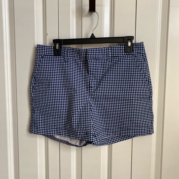 Tommy Hilfiger Pants - Tommy Hilfiger Blue Checkered Women's Shorts